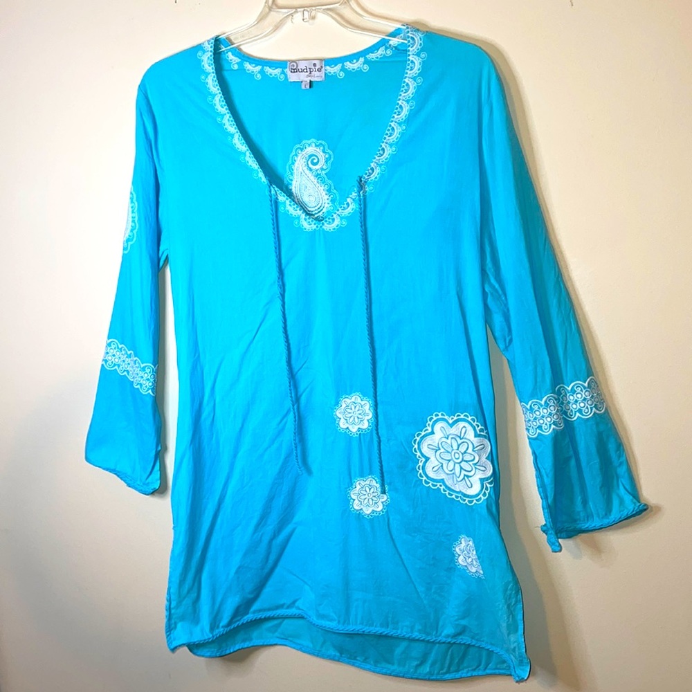 Mud Pie Bag Lady Beach Swim Coverup size L